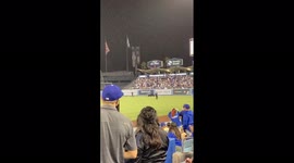 Protesters invade field at Dodger Stadium in Los Angeles