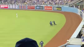 US: Protesters Invade Field At Dodger Stadium In L.A. 2