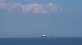 Ship seen to 'hover in sky' in optical illusion off Kent, UK