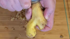 How to peel ginger - Cooking Tips, Cool Kitchen Tricks, Simple Food Life Hacks, Quick & Easy Way
