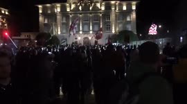 Switzerland: Bern Police Use Water Cannon To Disperse Protest Against Covid-Related Mandate 2