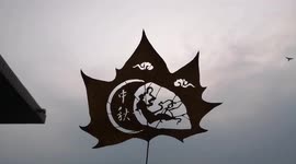 Chinese man carves traditional story into leaf ahead of Mid-Autumn Festival