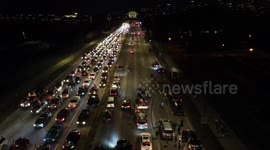 Traffic to and from Mexico's Independence Day celebrations in Chicago, IL, USA