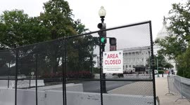 Fencing surrounds U.S. Capitol and Supreme Court ahead of Justice for J6 rally