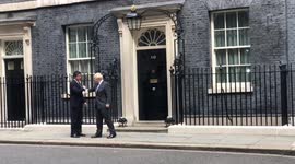 UK PM Boris Johnson welcomes Netherlands counterpart Mark Rutte to 10 Downing Street