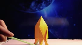 How to Make a DIY Origami Rocket that can Fly - Toy for the whole Family