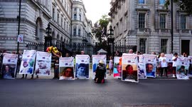 Anti-knife crime protest in front of Downing Street and New Scotland Yard