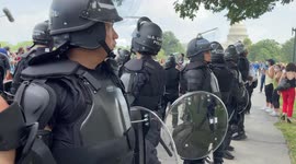 USCP in Riot Gear at Capitol for #JusticeForJ6
