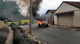 Utility vehicle Fire, Kulpmont, Pennsylvania