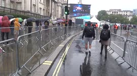 The Barricade Boys beat the rain with a mix of songs at West End LIVE 2021 - Trafalgar Square