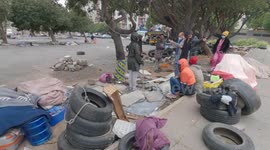 Cape Town authorities destroy shelter of homeless people