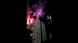 Bosnian football fans celebrate 100th anniversary of club with spectacular firework display