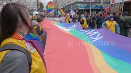 Pride march in Kyiv, Ukraine
