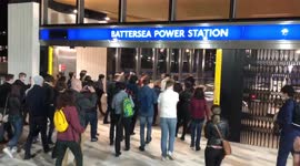 Battersea Power Station London Underground station opens to passengers for the first time