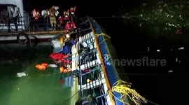 Strong winds cause overloaded ferry to capsize in China killing at least 11
