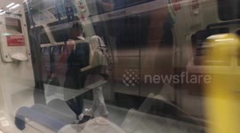 The New Nine Elms Northern Line Tube Station On Rush Hour On It's Opening Day