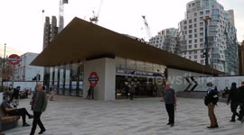 The Exterior Of The Brand New London Underground Station In Battersea