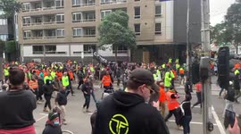 Tradies protest