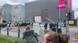 Arrests made after police charge towards anti-lockdown protesters in Melbourne, Australia