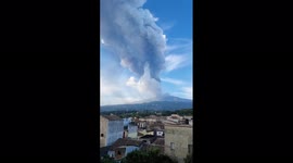 Italy: Another Eruption Of Mount Etna With Plume Of Smoke 2