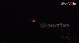 'Drone footage: SpaceX launches inaugural all-civilian space mission, Inspiration4'