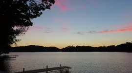 Beautiful sounds the Loons singing at sunrise on Lake Millicent Iron River WI