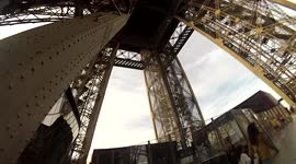 Nice inside view of the  Eiffel Tower in Paris