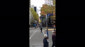 People gather on the third day of protests in Melbourne, Australia