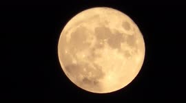 Japan: Full Harvest Moon Shines In Night Sky 2
