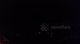 Thunderstorms over Newcastle after hottest day