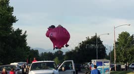 Pig shaped balloon crashes into ground in Utah