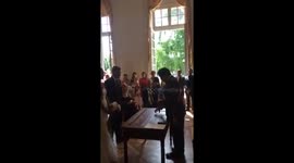 Imitation Cristiano Ronaldo à la mairie