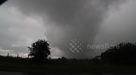 Dramatic Storm Lowering/Supercell Trait - Omagh, N. Ireland - July 6th 2015