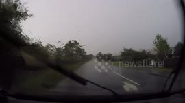 Two Rapid Fire Lightning Bolts Striking Ground!! - N. Ireland, July 5th 2015