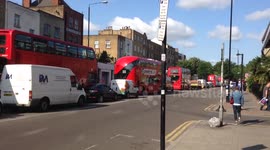Traffic at standstill during tube strike in London