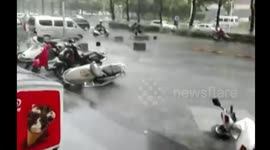 Typhoon Linfa hits south China