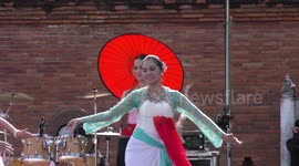 Dancers at ASEAN multicultural event in Thailand