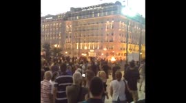 Clashes during anti-austerity march in Athens