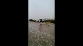 Joshua Tree flash flood 07-19-2015