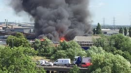 Huge blaze in Enfield visible across London