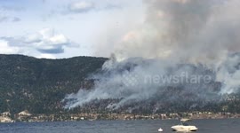 Westside Road Fire - Raw video