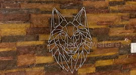 YouTuber makes stylish wall art using just wooden sticks