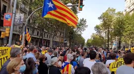 Spain: Free Puigdemont Rally In Barcelona After Ex-Catalan Leader Detained In Sardinia