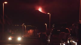 Volcano Cumbre Vieja, La Palma - Street Night