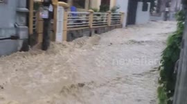 Tropical Storm Dianmu makes landfall causing heavy rain and flooding in Vietnam