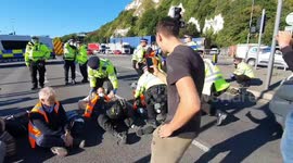 Police make arrests as Insulate Britain activists block Port of Dover