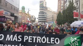 Manifestacion en las calles de Madrid por la crisis climática mundial