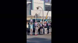 Strike against the construction of a coal plant in Yokosuka, Kanagawa, Japan
