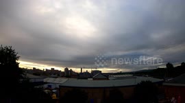 Time lapse of clouds over the City of Leeds