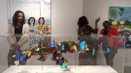 Bran Symondson's 'Beat of Wing' butterfly gun is a showstopper at HOFA Mayfair gallery